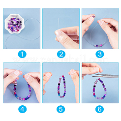 ガラスビーズ  ビーズジュエリー作り  ラウンド  ミックスカラー  6mm  穴：1~1.6mm  24色  約60PCS /カラー  1440個/箱&nbsp;GLAA-PH0007-61