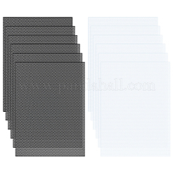 ノートパソコン用PVC防塵ネット12枚2色  ミックスカラー  300x220x0.2mm  穴：0.8mm  6枚/色&nbsp;KY-BC0001-43B
