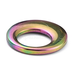 イオンプレーティング（IP）304ステンレスペンダント  dount  虹色  25.5x3mm  穴：14mm&nbsp;STAS-P273-04A-MC