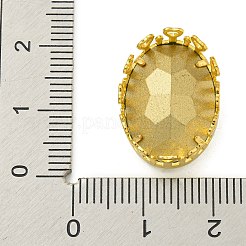 縫い付けラインストーン  ガラスクリスタルラインストーンマルチ連リンク  真鍮製爪付き台座付き  衣料品アクセサリー  オーバル  ミックスカラー  19x14x8mm  穴：1.2mm&nbsp;EGLA-F162-23G-03