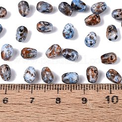 ピカソガラスシードビーズ  丸い穴  ティアドロップ  シエナ  6~7x4~5mm  穴：0.9~1mm  約2645個/ポンド&nbsp;SEED-N012-10N