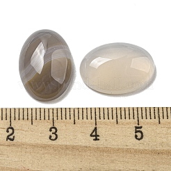 天然グレーアゲートの宝石のカボション  オーバル  18x13x5~5.5mm&nbsp;G-C115-01A-26