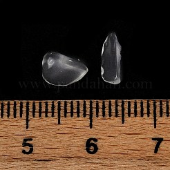 天然石クオーツクリスタルビーズ  穴がない  チップ  3~8x3~4.5x0.1~3mm  約7142~20000個/1000g&nbsp;G-U032-A03