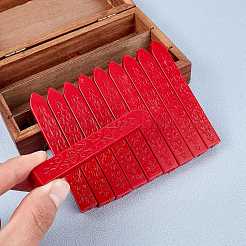 DIY レトロ ビンテージ ワックス シール作成キット  キャンドル付き  ステンレス鋼のスプーンと芯のないシーリングワックススティック  ブラウン  シーリングワックススティック：90x12x11.5mm  16個/セット&nbsp;DIY-CP0001-85-11