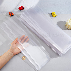PVCスライドカード吊り下げディスプレイバッグ  長方形  透明  428x115x2.5mm&nbsp;FIND-WH0149-84