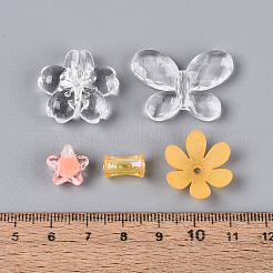 ビンテージ バロック アクリル ビーズ セット  混合形状  オレンジ  7.5~33x7.5~43x6~12mm  穴：1.5mm&nbsp;MACR-WH0007-77C