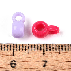 不透明なアクリルビーズ  ロンデル  ミックスカラー  9x4x6mm  穴：2mm＆3mm&nbsp;SACR-T035-16M