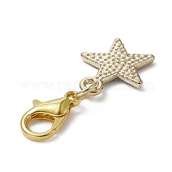 スター合金エナメルペンダント装飾  合金製カニカン付き  ミックスカラー  28mm  8個/セット&nbsp;HJEW-JM01070