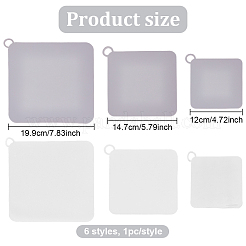 6個 6スタイル PVCタブストッパー  床ドレンカバー  防臭マット  菱形  ミックスカラー  180~285x160~269x1mm  穴：17x14mm  1個/スタイル&nbsp;AJEW-GO0001-25