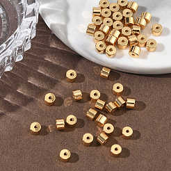 シェグレイスの真鍮ビーズ  カドミウムフリー＆ニッケルフリー＆鉛フリー  コラム  18KGP本金メッキ  4x4x3mm  穴：1mm&nbsp;XGRQ19082-247G
