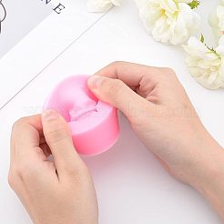 Diy 食品形状フォンダン金型キット  木製のクラフトスティック入り  プラスチックピペット  ラテックス指サック  プラスチック計量カップ  プラスチックスプーン  ショッキングピンク  57x81x24mm  内径：23x62mm  1 PC&nbsp;DIY-OC0003-46