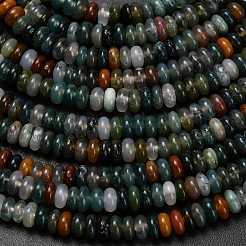 天然石インディアン瑪瑙ビーズ連売り  ロンデル  4x1.5mm  穴：0.7mm  約155個/連  14.96''（38センチメートル）&nbsp;G-L635-A29-4x2mm