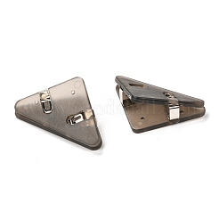 三角形のプラスチッククリップ  事務用品用  ブラック  31x52x19mm&nbsp;AJEW-F054-02G