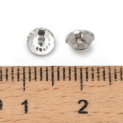 ファセット透明ガラスビーズ  フラットラウンド  透明  5x2mm  穴：1mm  約1440個/袋&nbsp;GLAA-P075-01C-01