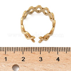 304ステンレススチールカフリング  イオンプレーティング（ip）  18KGP本金メッキ  10mm&nbsp;RJEW-P150-05G