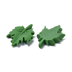 オペーク樹脂カボション  DIY装飾用  カエデの葉  シーグリーン  30.5x21x5mm&nbsp;RESI-G025-02A
