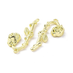 ラックメッキ合金ペンダント  カドミウムフリー＆鉛フリー  花  ガンメタ色＆ステンレス鋼カラー  38.5x16.5x5mm  穴：1.8mm&nbsp;LS-PALLOY-D007-68LG