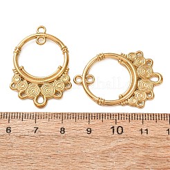 ビンテージスタイルの304ステンレススチール製リンク  ゴールドカラー  リング  34x24x2mm  穴：1.8mm＆1.2mm＆2.5mm&nbsp;SA-CBAAA70-02G-G