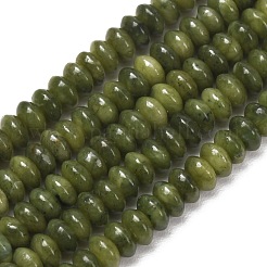 天然中国翡翠 南部翡翠ビーズ連  ソーサービーズ  6x3mm  穴：1mm  約120個/連  15.75''（40センチメートル）&nbsp;GG-NH0013-B02