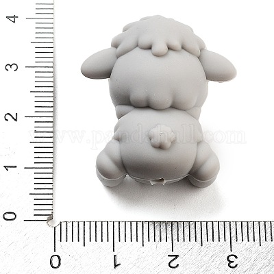 シリコンビーズ  羊  ゲインボロ  29x26x17mm  穴：2mm&nbsp;SIL-U005-02C-1