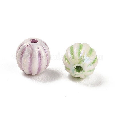 プラスチックビーズ  クラフトビーズ  ラウンド  10mm  穴：2mm  632個/ 500g&nbsp;KY-B004-10F-1