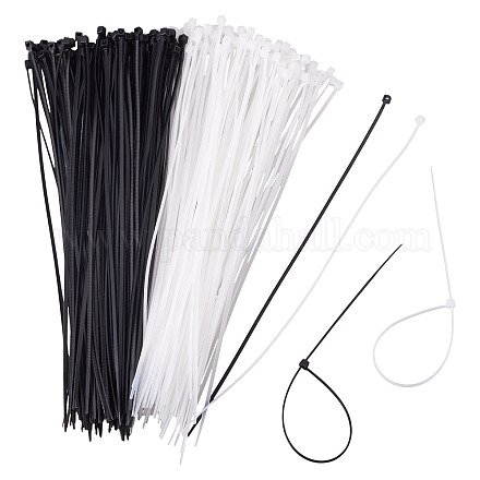 200 個のナイロンケーブルタイ  タイラップ  ジップタイ  ミックスカラー  193x4mm  約100PCS /カラー  2色&nbsp;TOOL-TA0001-14A-01-1
