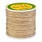 Braided Nylon Thread, Chinese Knotting Cord for Beading Jewelry Making Macrame Craft, BurlyWood, 0.8mm, about 100yards/roll