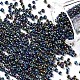 12/0 ガラスシードビーズ  アイリスラウンド  カラフル  2mm  穴：1mm  約30000個/ポンド&nbsp;SEED-A009-2mm-605-1