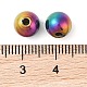チタンビーズ  ラウンド  虹色  8x7mm  穴：2mm&nbsp;STAS-B060-01C-M-3