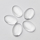 クリアガラスカボション  オーバル  透明  25x18mm  5.4mm（範囲：4.9~5.9mm）の厚さ&nbsp;GGLA-G011-1