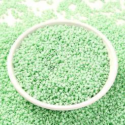 シリンダーシードビーズ  つや消し色  均一サイズ  アクアマリン  2x1.3~1.5mm  穴：0.8~1mm  約888個/10g&nbsp;X-SEED-H001-C03