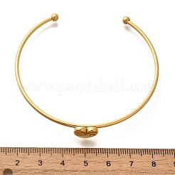 304ステンレススチール製カフバングル  女性のためのトルクバングル  ハート  内径：2-1/2インチ（6.2cm）&nbsp;STAS-Z108-08G-01