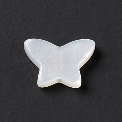 ナチュラルホワイトシェルビーズ  蝶  6x9x2mm  穴：1mm&nbsp;BSHE-G031-05