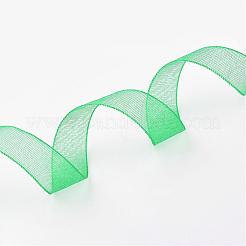 薄地オーガンジーリボン  リボンのDIY素材  グリーン  1/2インチ（12mm）  500ヤード（457.2M）&nbsp;RS12mmY019