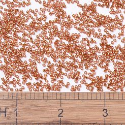 MIYUKIデリカビーズ  シリンダー  日本製シードビーズ  11/0  （db1333)染色銀裏地焦げたオレンジ  1.3x1.6mm  穴：0.8mm  約2000PCS /ボトル  10 G /ボトル&nbsp;SEED-JP0008-DB1333