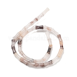 天然レピドライト/パープルマイカストーンビーズ連売り  竹の共同  12x5x4mm  穴：1mm  約32個/連  14.96''（38センチメートル）&nbsp;G-Q178-A07-01