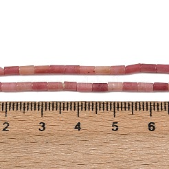 天然石ロードナイトビーズ連売り  コラム  4~4.5x2mm  穴：0.7mm  約88~92個/連  14.49~14.96''（36.8~38センチメートル）&nbsp;G-M389-23