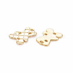 真鍮製チャーム  ニッケルフリー  クマ  18KGP本金メッキ  13x9.5x1mm  穴：1.2mm&nbsp;X-KK-S364-073