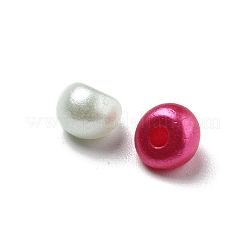 アクリルパール調ビーズ  ティアドロップ  不規則な  不透明な  ミックスカラー  5x5x4mm  穴：1.4mm&nbsp;OACR-D300-01I