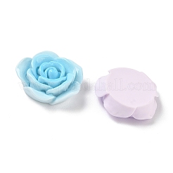 オペーク樹脂カボション  花バラ  ミックスカラー  27x27.5x9.5mm&nbsp;RE-CBAC39A-01