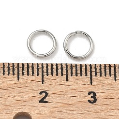 変色しにくい304ステンレススチール製オープン丸カン  ラウンド  ステンレス鋼色  20ゲージ  6x0.8mm  内径：4.4mm  約320個/20g&nbsp;X-STAS-Q186-02-6x0.8mm