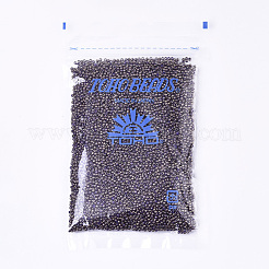 TOHOラウンドシードビーズ  11/0  日本製シードビーズ  （1701)つの金色の大理石の青  11/0  2x1.5mm  穴：0.5mm  約20000個/袋  100 G /袋&nbsp;SEED-R049-1701