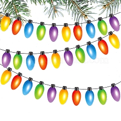 クリスマス ペーパー プル フラッグ  パーティーの雰囲気レイアウト プルフラッグバナー  光  カラフル  150x71mm&nbsp;PW-WG48BDE-01