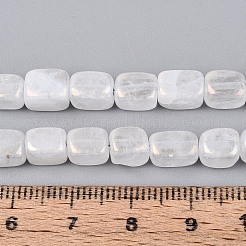 電気メッキ天然石クオーツクリスタルビーズ連売り  直方体の  ABカラーメッキ  6~9x5~6x5~6mm  穴：1~1.2mm  約49~50個/連  14.57''（37センチメートル）&nbsp;G-T144-32