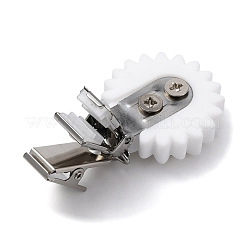 樹脂バッジホルダークリップ  鉄のidカードクリップ  花  81mm&nbsp;JEWB-BR00142-01