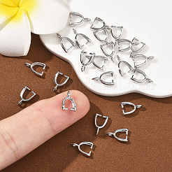 シーグレース ブラス アイスピック ピンチベイル  カドミウムフリー＆ニッケルフリー＆鉛フリー  プラチナ  9.5x2.5mm  穴：1.6mm  ピン：0.7mm&nbsp;XGRQ1U691-371P