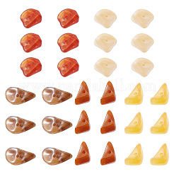 100g 5色アクリル天然石風ビーズ  ナゲット  ミックスカラー  7~10.5x16~28.5x13~18mm  穴：2mm  20 G /カラー&nbsp;OACR-TA0002-85