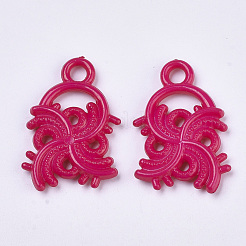 オペークアクリルパーツ  花  ミックスカラー  28.5x20x4mm  穴：3mm  約580個/500g&nbsp;SACR-N008-055