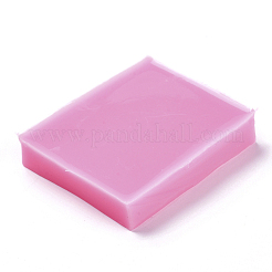 食品グレードのシリコンモールド  フォンダン型  DIYケーキデコレーション用  チョコレート  キャンディ  UVレジン＆エポキシ樹脂ジュエリー作り  ユーロ記号  濃いピンク  55x46x9mm  内径：41x25mm&nbsp;DIY-L026-134
