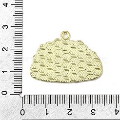 食品合金エナメルペンダント  ライトゴールド  タコス  23x31.5x1.5mm  穴：1.8mm&nbsp;ENAM-I065-03LG-04
